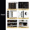 Mirror Jewellery Cabinet Door Wall Mounted Makeup Storage Cosmetic Organiser Wooden White