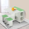 Multifunctional 5-Piece Wooden Folding Table and Chair Set Modern Home Furniture