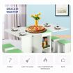 Multifunctional 5-Piece Wooden Folding Table and Chair Set Modern Home Furniture