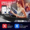 Genki 1.85 HP Foldable Smart Walking Running Treadmill Machine Bluetooth Enabled App Control for Home Office
