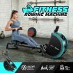 Genki Foldable Magnetic Smart Home Rowing Machine Indoor Rower with 16 Resistance Levels Double Slide Rail LCD Monitor