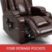Massage Recliner Chair Electric 8 Point Heated Vibrating Massage Armchair OKIN Lift Motor Lounge Sofa