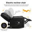 8-Point Heated Vibrating Massage Chair Electric Recliner Armchair Lounge Sofa with USB Charge Port