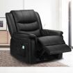 8-Point Heated Vibrating Massage Chair Electric Recliner Armchair Lounge Sofa with USB Charge Port