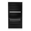 Black Wooden Shoe Cabinet Rack Shelf Organiser w/3 Drawers 45 Pairs Shoes Storage