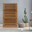 Oak Shoe Cabinet Rack Wooden Shelf Organiser w/3 Drawers 45 Pairs Shoes Storage