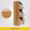 Oak Shoe Cabinet Rack Wooden Shelf Organiser w/3 Drawers 45 Pairs Shoes Storage