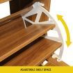 Oak Shoe Cabinet Rack Wooden Shelf Organiser w/3 Drawers 45 Pairs Shoes Storage