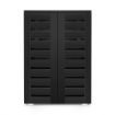 4 Tier Wooden Shoe Storage Cabinet Shoe Rack Shelf Organiser for 20 Pairs Shoes Black