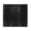 4 Tier Wooden Shoe Storage Cabinet Shoe Rack Shelf Organiser for 30 Pairs Shoes Black