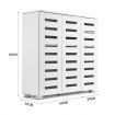 4 Tier Wooden Shoe Storage Cabinet Shoe Rack Shelf Organiser for 30 Pairs Shoes White