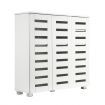 4 Tier Wooden Shoe Storage Cabinet Shoe Rack Shelf Organiser for 30 Pairs Shoes White