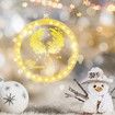 Christmas Decorative 3D Hanging Lights 2 PCS Christmas Window Light Hanging Lighted Window Decorations for Indoor Outdoor Windows Decorations (Elk, Snowflake)