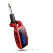 UHF Wireless Guitar Transmitter Receiver with HD LED Screen for Electric Guitar Bass Musical Instruments  Red