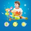 Kids Drum Kit Jazz Drum Toy with Microphone Baby Early Education Music Drum Playing Instrument With Electric Light Toy Gift Set