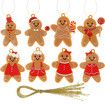 43pcs Gingerbread Man Pirates Ornaments for Christmas Tree Decorations Hanging