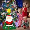 3D DIY Felt Christmas Tree Decorations for Kids New Year Gift 70x50cm