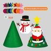 3D DIY Felt Christmas Tree Decorations for Kids New Year Gift 70x50cm