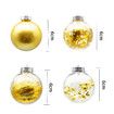 24 x 6cm Balls Decoration Party Ornaments Christmas Tree Balls Col Gold