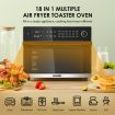 Maxkon 30L 18-In-1 Large Oil Free Air Fryer Oven Cooker 1800W Dual Cook Function Black