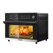 Maxkon 30L 18-In-1 Large Oil Free Air Fryer Oven Cooker 1800W Dual Cook Function Black