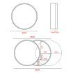 Mirrored Wall Bathroom Cabinet Round Mirror Cabinet Medicine Cabinet White