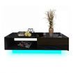 Modern Rectangle Coffee Table Living Room Storage Unit Furniture High Gloss with 1 Drawer Black