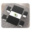 Folding Dining Table Set and Chairs Modern Home Furniture Multifunctional 5pcs Black