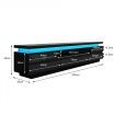 TV Cabinet Stand Entertainment Unit LED TV Console Table Furniture with 5 Drawers Black