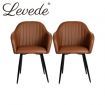 Levede 2x Armchair Lounge Chair Accent Armchairs Velvet Dining Chairs Soft Sofa
