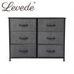 Levede Storage Cabinet Tower Chest of Drawers Dresser Tallboy 6 Drawer Dark Grey