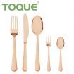 Stainless Steel Cutlery Set Glossy Knife Fork Spoon Child Travel Rose Gold 30pcs