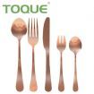 Stainless Steel Cutlery Set Glossy Knife Fork Spoon Child Travel Rose Gold 30pcs