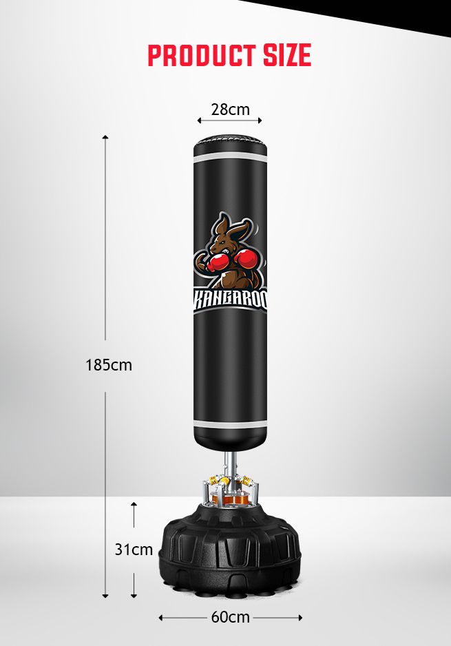 Genki 185cm Hydraulic Free Standing Punching Boxing Kicking Bag Stand
