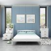 Dressing Table with Mirror Stool and Bedside Table Set Modern Home Furniture