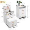 Dressing Table with Mirror Stool and Bedside Table Set Modern Home Furniture