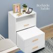 Dressing Table with Mirror Stool and Bedside Table Set Modern Home Furniture