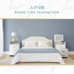 Dressing Table with Mirror Stool and Bedside Table Set Modern Home Furniture