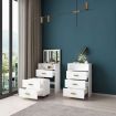 Dressing Table with Mirror Stool and Bedside Table Set Modern Home Furniture