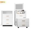 Dressing Table with Mirror Stool and Bedside Table Set Modern Home Furniture