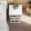 Dressing Table with Mirror Stool and Bedside Table Set Modern Home Furniture