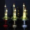 Christmas Electronic Candle/Santa Night Light?Perfect Valentine'S Day, Halloween,Birthday Or Bar Decoration, 10×36CM,Gold