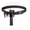 Adjustable Fishing Waist Belt Padded Fishing Rod Holder Portable Pole Inserter Multi-function Rack Tackle Carry Strap