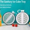 2IN1 Ice Cube Trays Kettle for Freezer 17 Ice balls forCoffee,Beer,Juice,Water BLUE