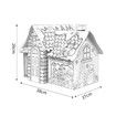 Christmas Painting Playhouse Cardboard Graffiti DIY Coloring and Drawing Doodle with 20 Pens Great Gift idea