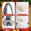 Christmas Gnomes Decorations with LED Light, 2 Pack Handmade Gnomes, Lighted Santa Elf Plush Table Ornaments RED And BROWN