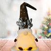 Christmas Gnomes Decorations with LED Light, 2 Pack Handmade Gnomes, Lighted Santa Elf Plush Table Ornaments RED And BROWN