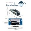 2021 Newest RC Mini Submarine RC Boat Model 6 Channels Boat Under Water Pigboat Simulation Remote Control Submarines Toys Color Black