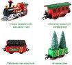 Classic Christmas Holiday Train Set with Lights Sounds for Festive Decoration Christmas Train Toy Gift for Kids and Adults
