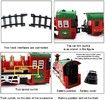 Classic Christmas Holiday Train Set with Lights Sounds for Festive Decoration Christmas Train Toy Gift for Kids and Adults